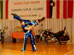 Steve Turok and Laura Cope competing in Bratislava